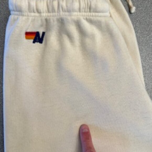 Aviator Nation 5 Stripe Vintage White Sweatpant XLarge - Picture 7 of 9